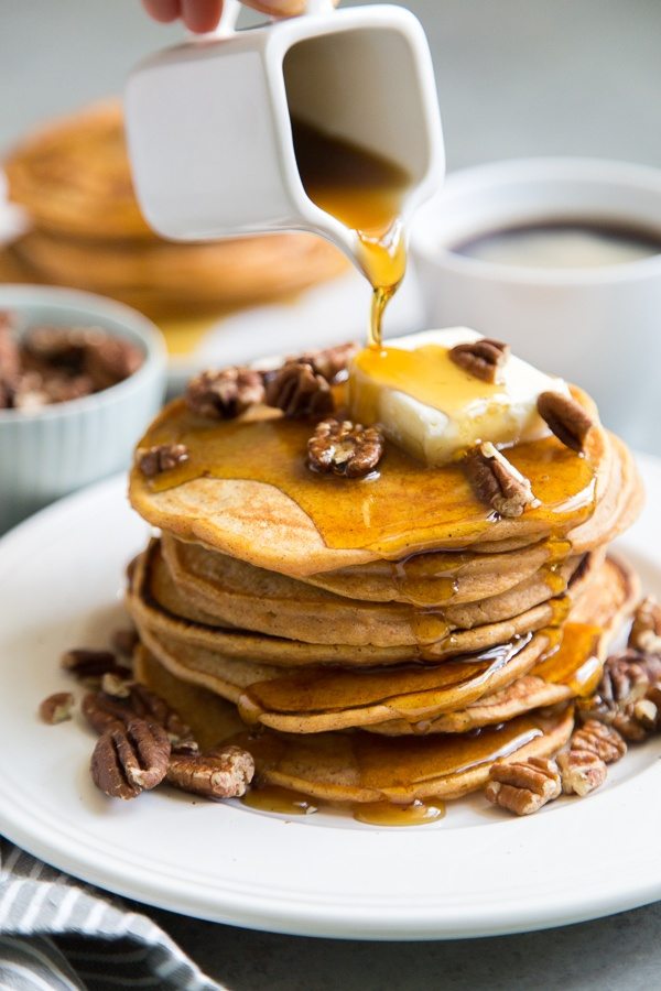 Sweet Potato Pancakes recipe - from RecipeGirl.com