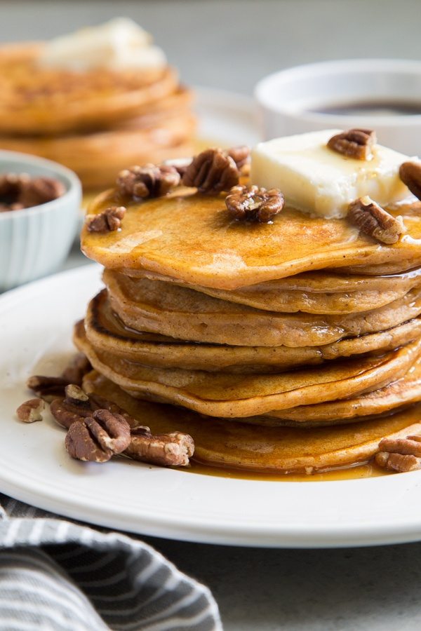 Sweet Potato Pancakes recipe - from RecipeGirl.com