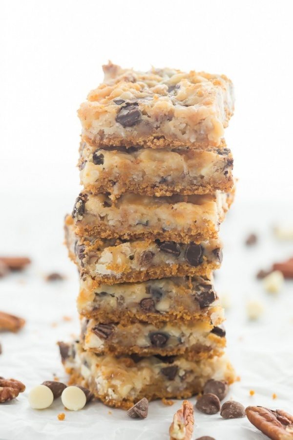 Seven Layer Bars recipe by RecipeGirl.com