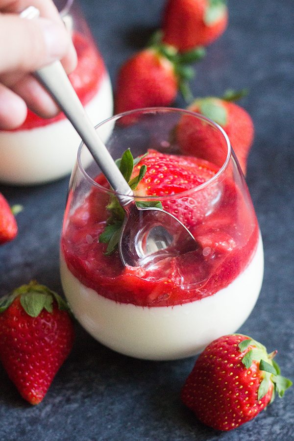 Strawberry Panna Cotta
