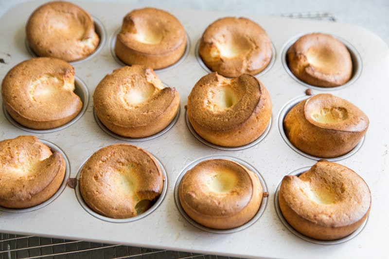 Classic Popovers made in a muffin tin