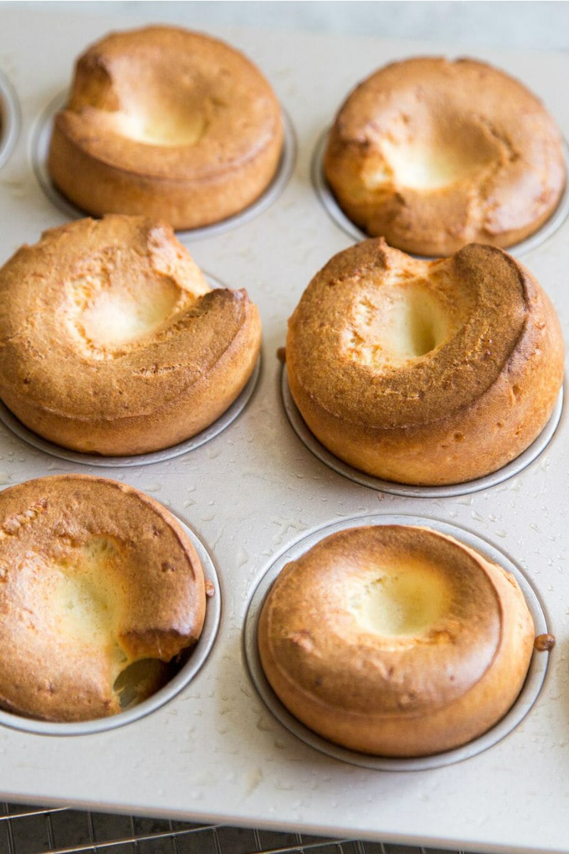 Classic Popovers made in a muffin tin
