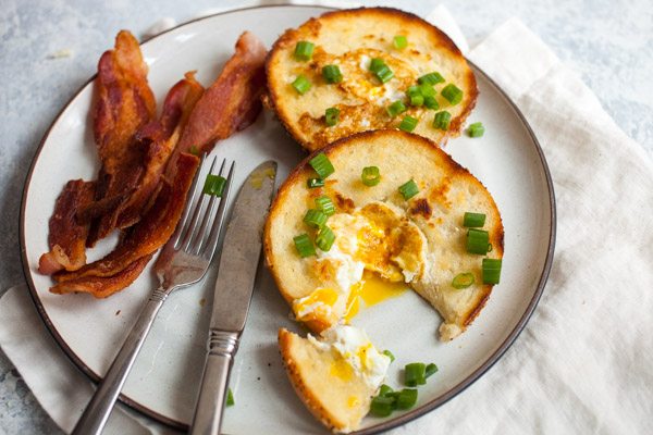 Egg in a Bagel recipe by RecipeGirl.com