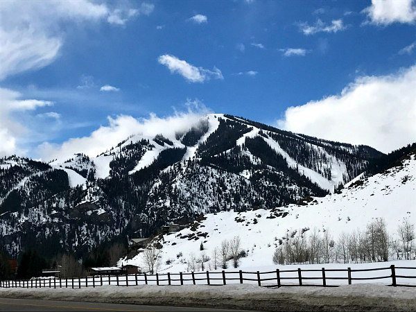 View of Bald Mountain in Sun Valley, Idaho