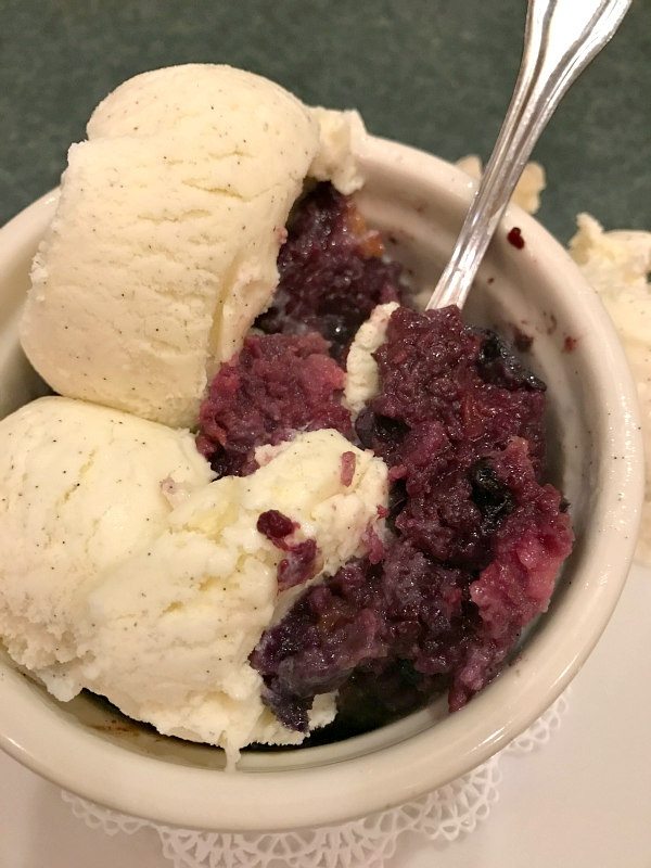 Marionberry Cobbler at Pioneer Saloon in Sun Valley, Idaho