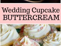 pinterest collage image for wedding cupcake buttercream