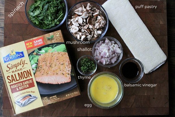 Ingredients for Salmon Wellington