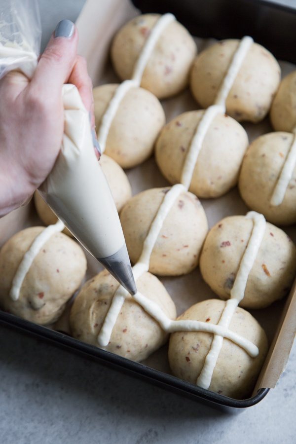 Crosses on Hot Cross Buns