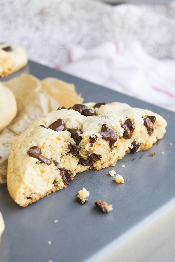 Jumbo Chocolate Chip Cookies hot out the oven