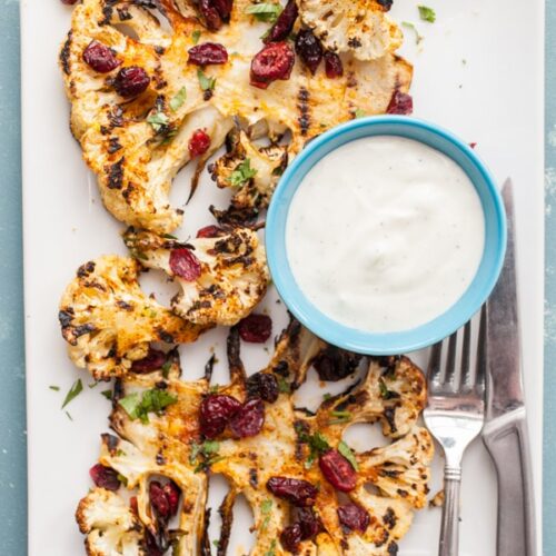 Grilled Cauliflower Steaks Recipe Girl