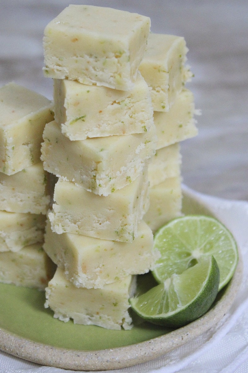 stack of Key Lime Fudge