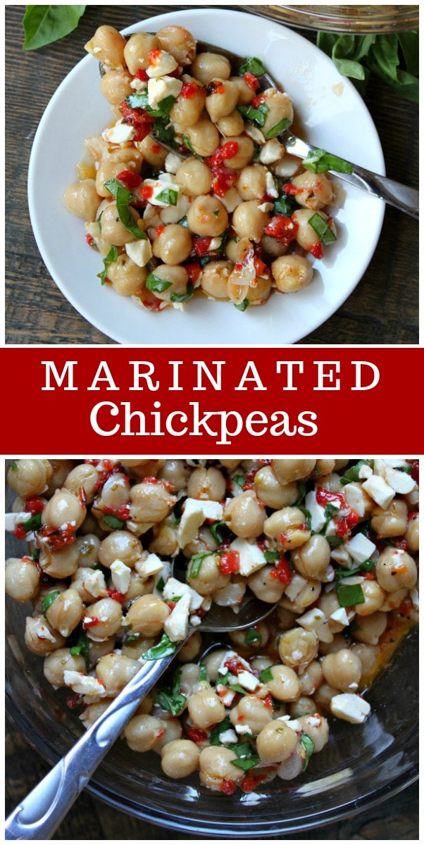 marinated chickpeas