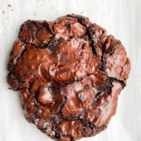ooey gooey flourless chocolate cookie
