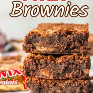 twix brownies pinterest pin