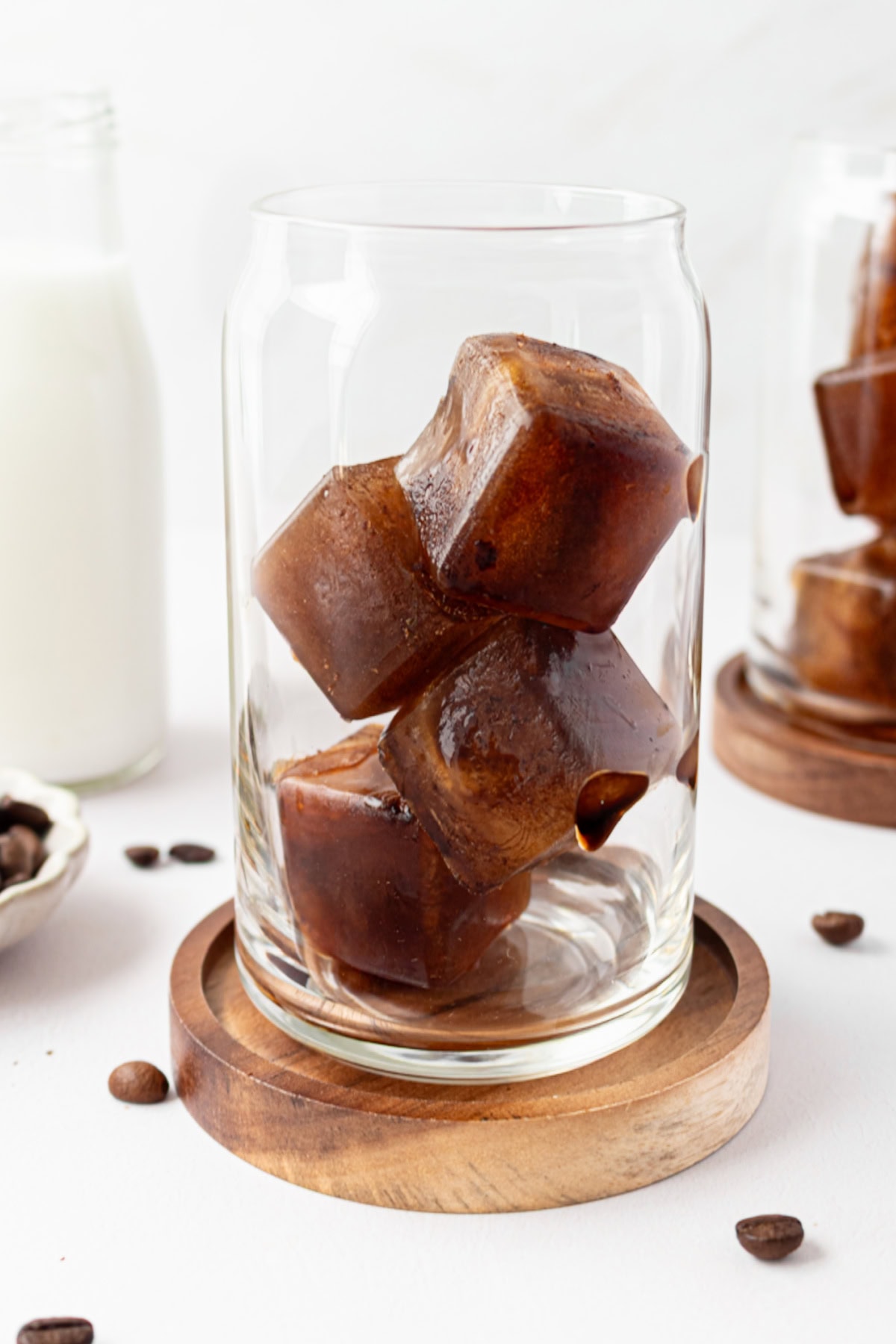 Best Iced Coffee Recipe from RecipeGirl.com : how to make iced coffee Coffee Ice Cubes in glass