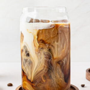 pinterest image for how to make iced coffee