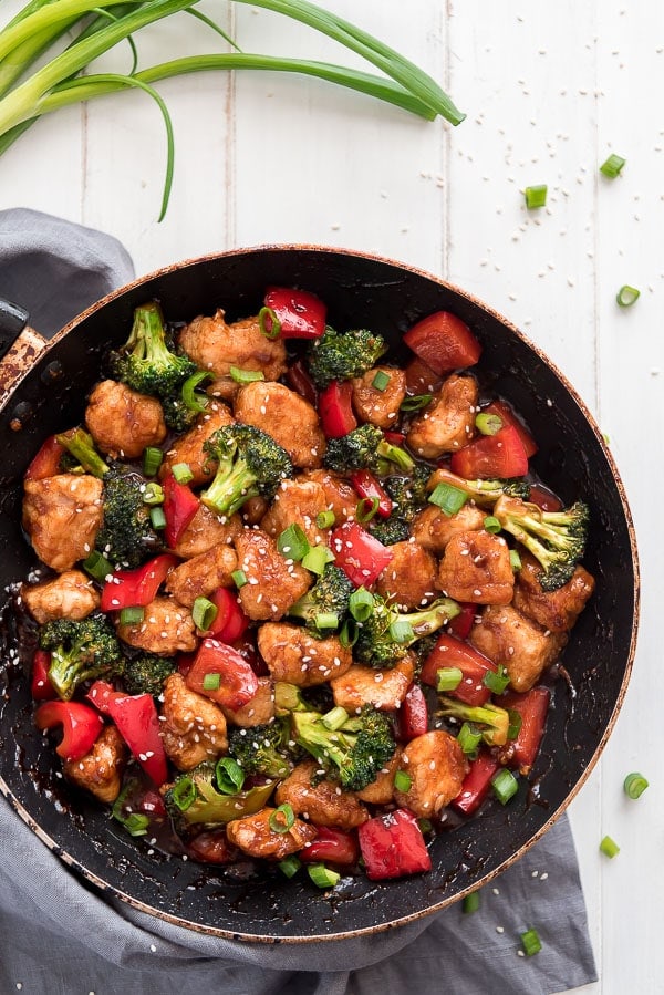 General Tso's Chicken stir fry