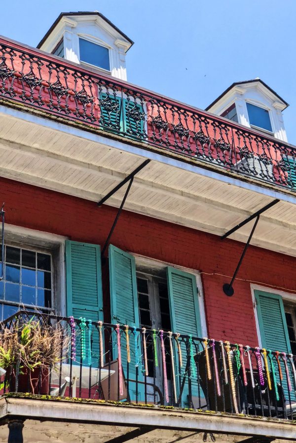 Beads on Balconies, New Orleans