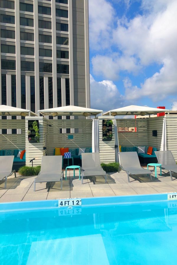 Pool Cabanas at Le Méridien Hotel, New Orleans