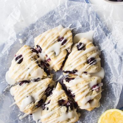 Blueberry Lemon Scones by @bakingamoment