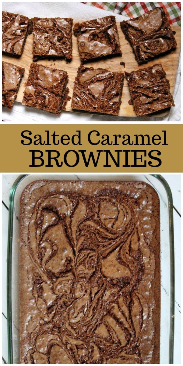 Salted Caramel Brownies recipe from RecipeGirl.com #caramel #brownies #recipe #RecipeGirl