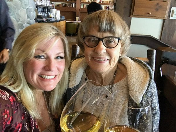 RecipeGirl and her Mom at Lone Eagle Grille