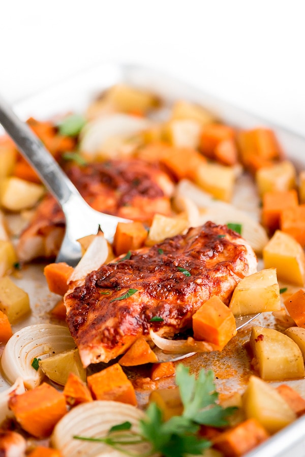 Paprika Chicken on a sheet pan