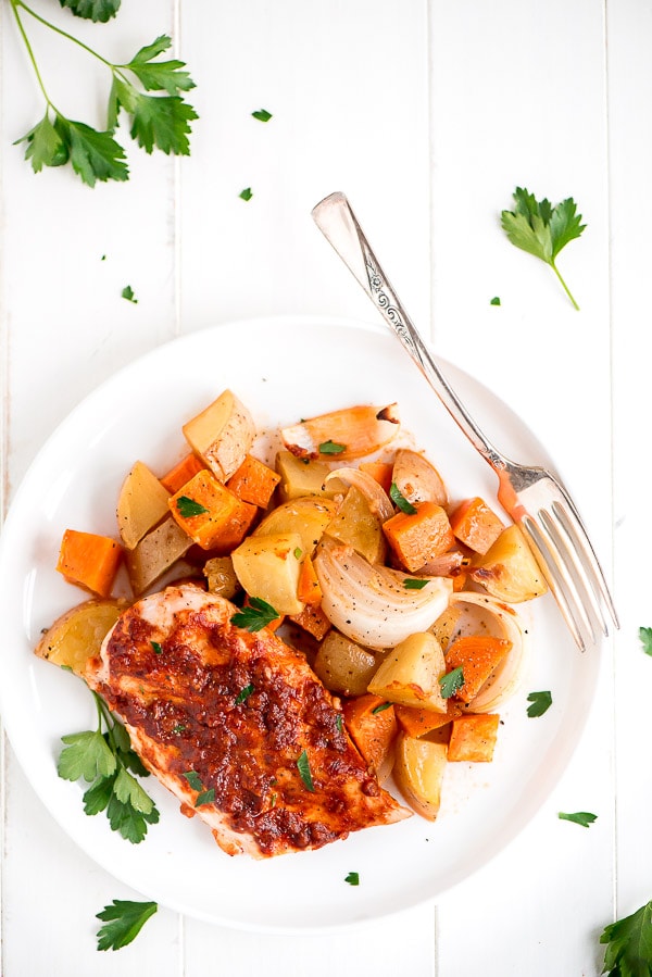 Plate of Paprika Chicken