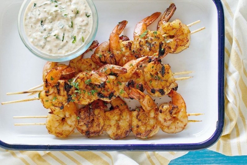 Barbecued Shrimp with Remoulade Sauce Image