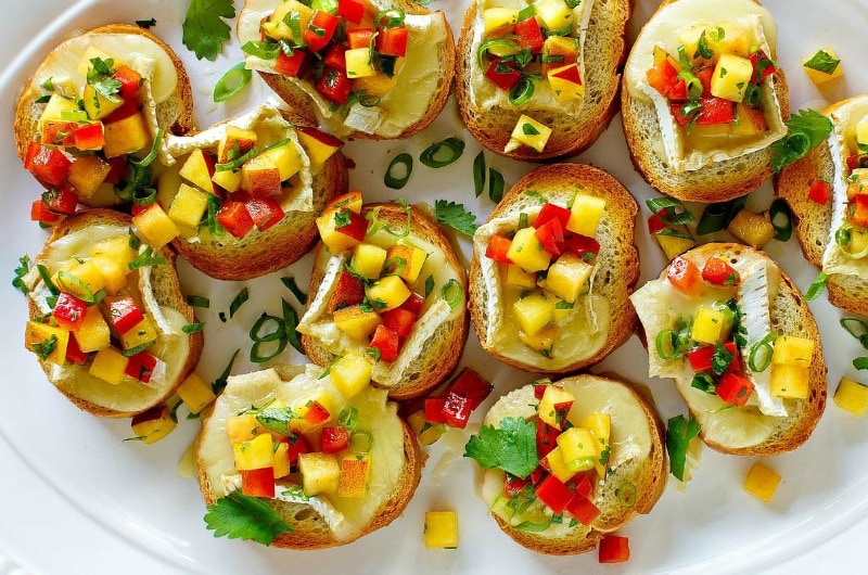 Peach and Brie Bruschetta Recipe Girl