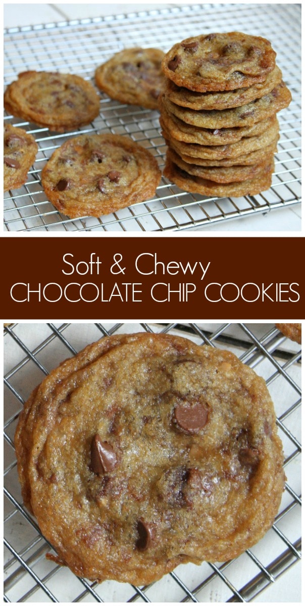 soft and chewy chocolate chip cookies