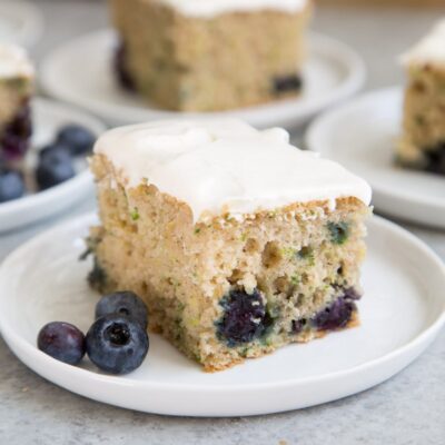 Blueberry Zucchini Sheet Cake