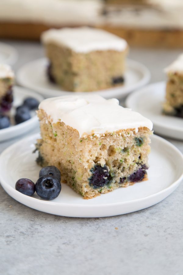 Blueberry Zucchini Sheet Cake Recipe Girl®