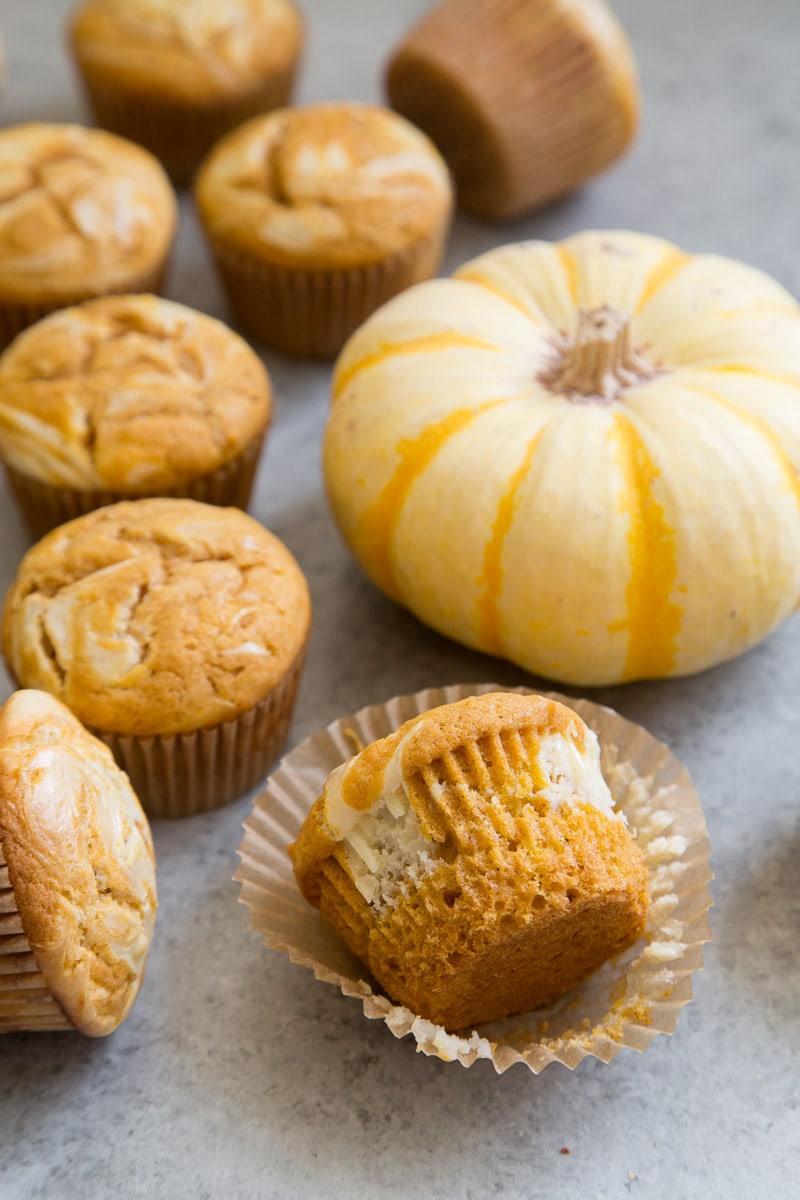 Pumpkin Cream Cheese Muffins