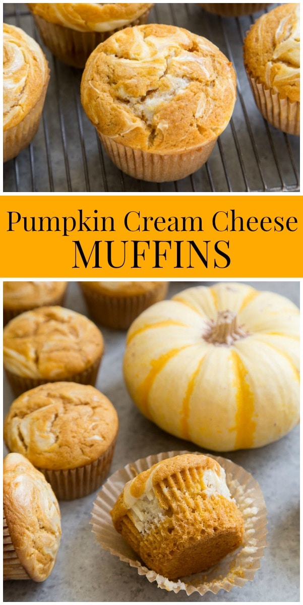 Pumpkin Cream Cheese Muffins Recipe Girl®