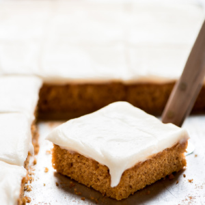 Pumpkin Sheet Cake with Butterscotch Frosting