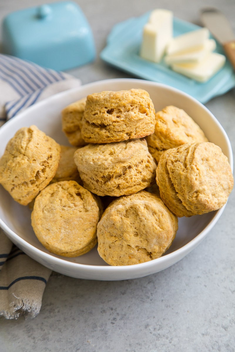 Bowl of Sweet Potato Biscuits