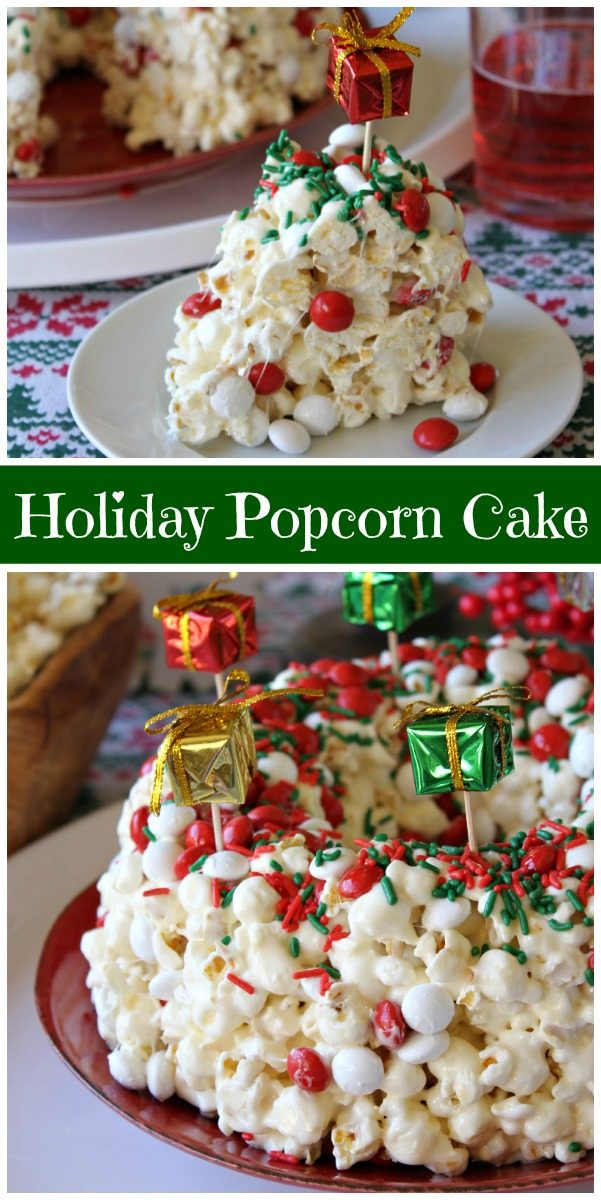 Holiday Marshmallow Popcorn Cake Recipe Girl®