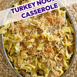 Turkey Noodle Casserole pinterest pin