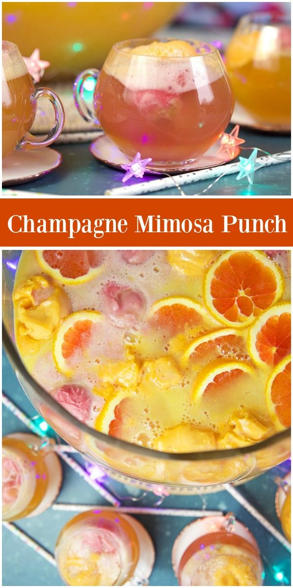 Champagne Mimosa Punch Recipe Girl®