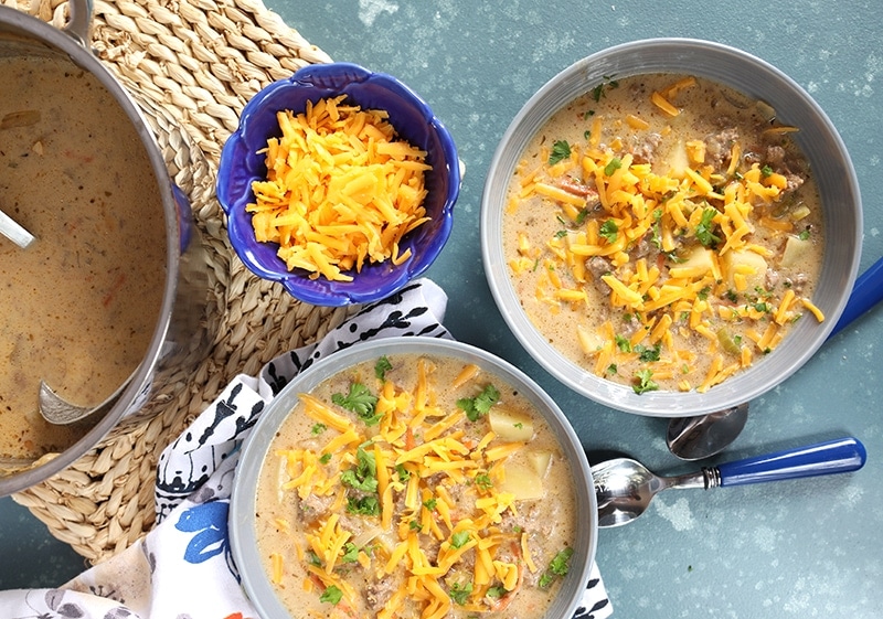 Easy Cheeseburger Soup Image