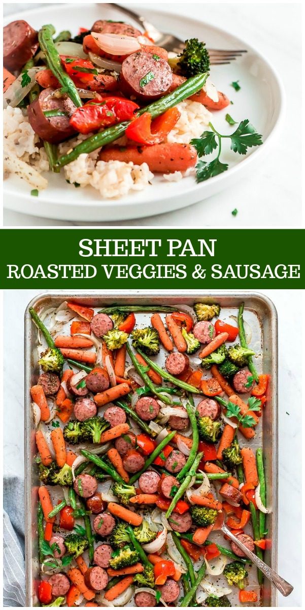 Sheet Pan Roasted Veggies and Sausage - Recipe Girl®
