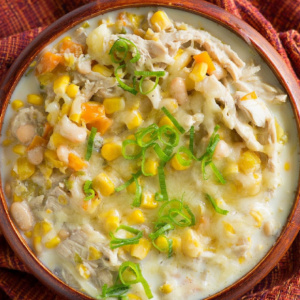 pinterest image for white chicken chili