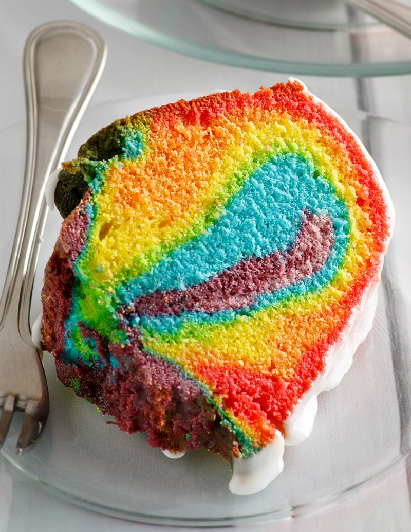 Rainbow Bundt Cake - Recipe Girl®