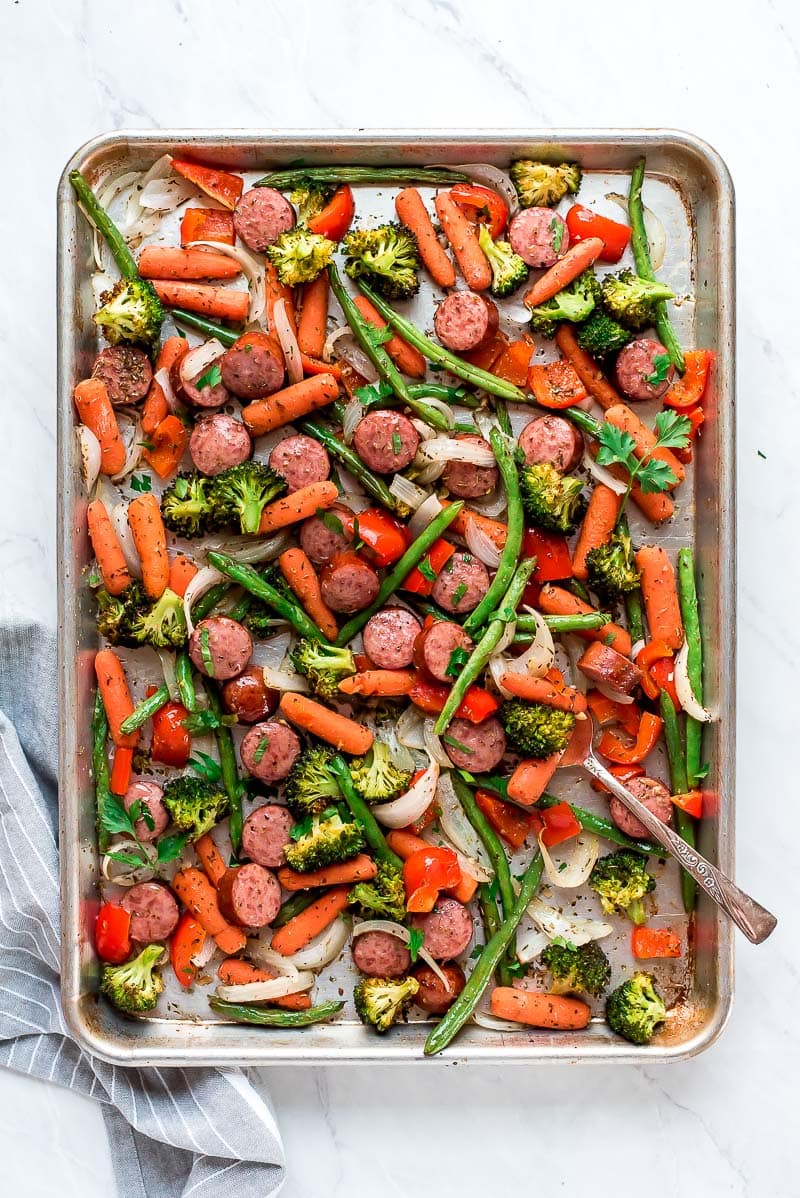 Sheet Pan Roasted Veggies And Sausage Recipe Girl,Steaming Broccoli And Cauliflower