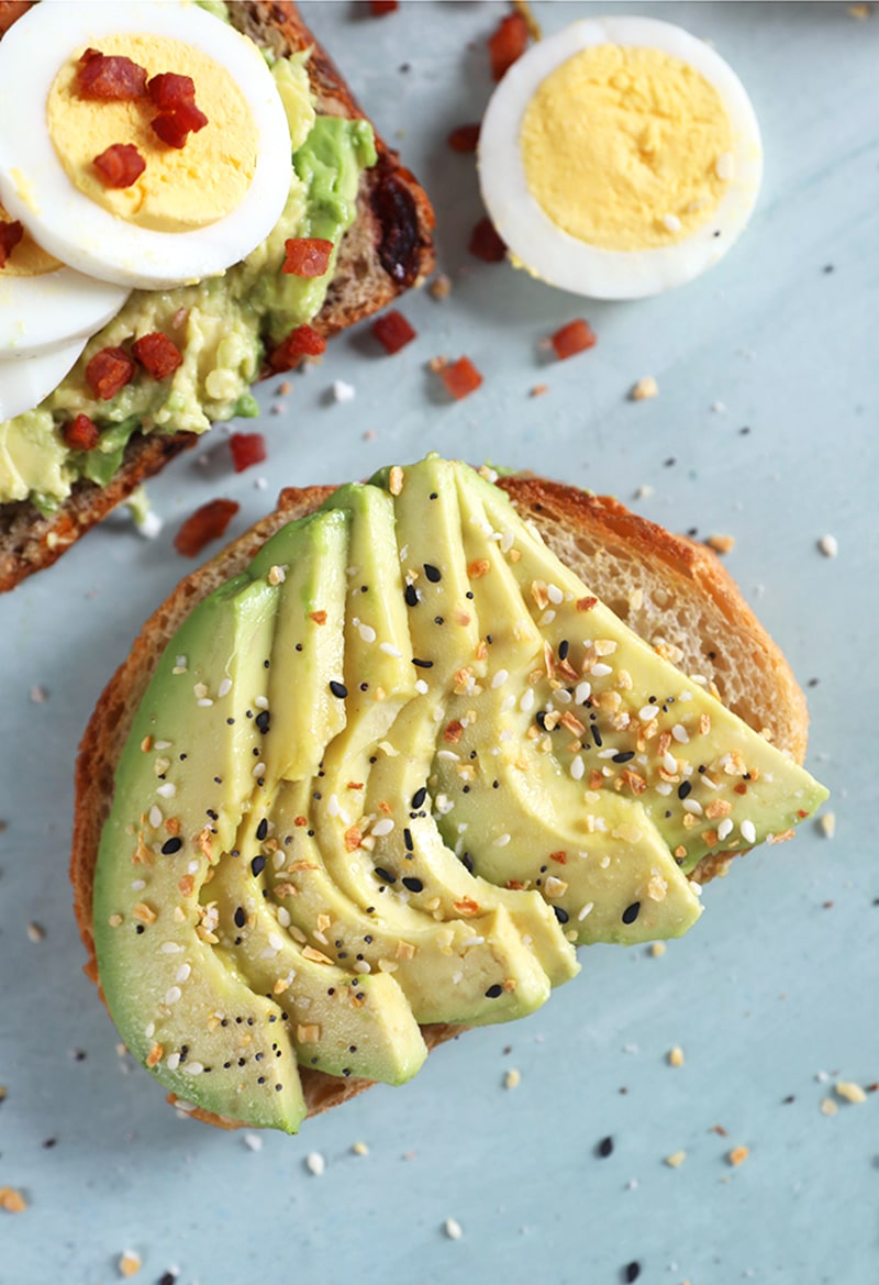 Avocado Toast with Everything Bagel Seasoning