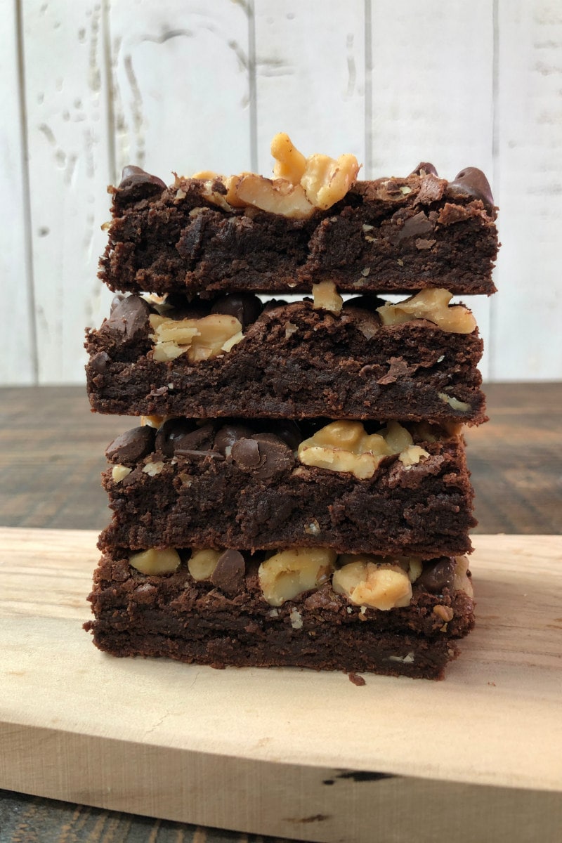 Chocolate Chip Walnut Brownies