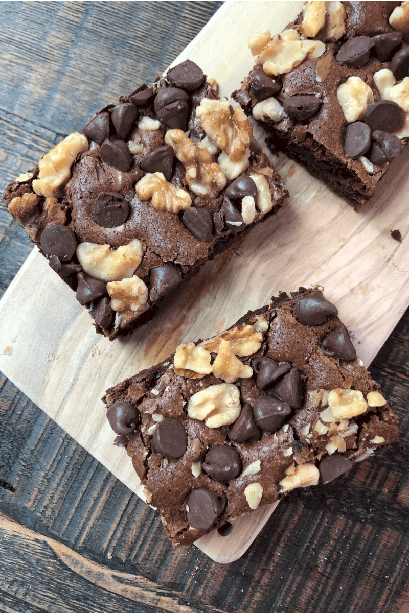 Chocolate Chip Walnut Brownies