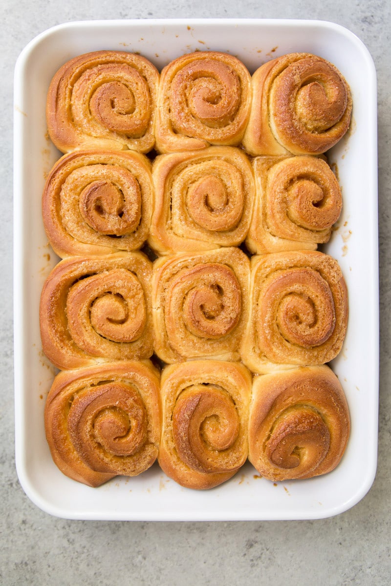 Lemon Sweet Rolls ready for icing