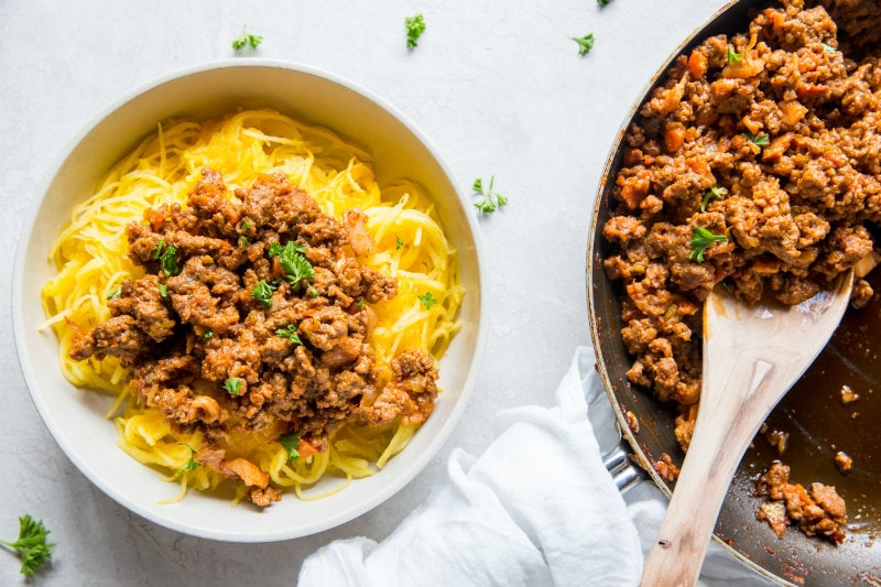 Paleo Spaghetti Squash Bolognese Image